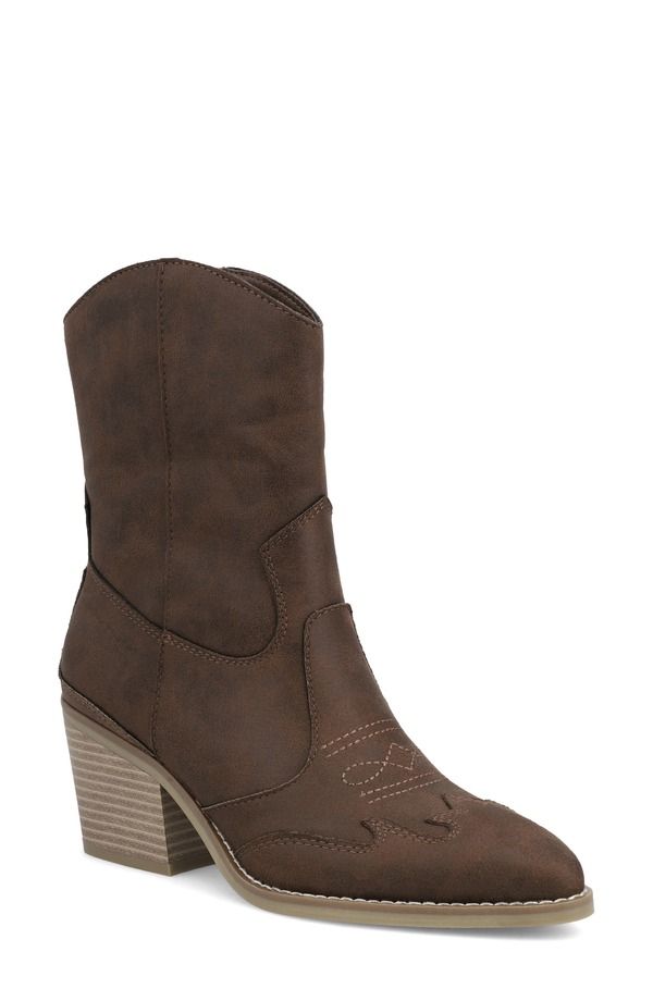 ミア レディース シューズ ブーツ・レインブーツ MIA Clorinda Western Boot Chocolate チョコレート