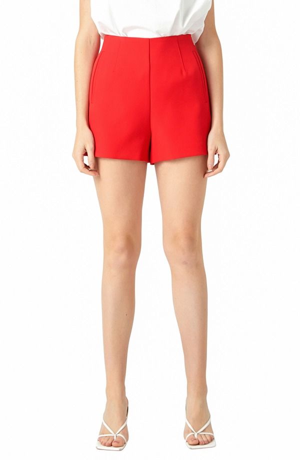 エンドレスローズ レディース ボトムス ハーフパンツ・ショーツ ハイウエスト ショートパンツ Endless Rose High Waist Shorts Red レッド 16,635円
