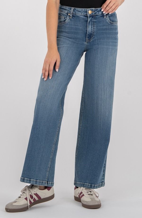 カットフロムザクロス レディース ボトムス デニムパンツ ワイドレッグ ジーンズ KUT from the Klothe Jean Wide Leg Jeansharper