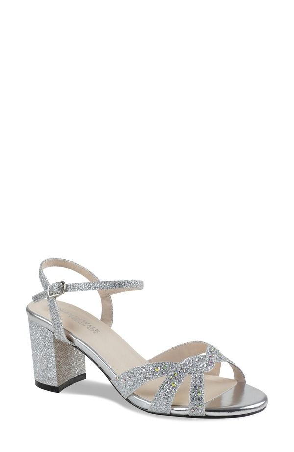 タッチアップ レディース シューズ ヒール サンダル アンクル Touch Ups Ivy Ankle Strap Sandal Silver シルバー