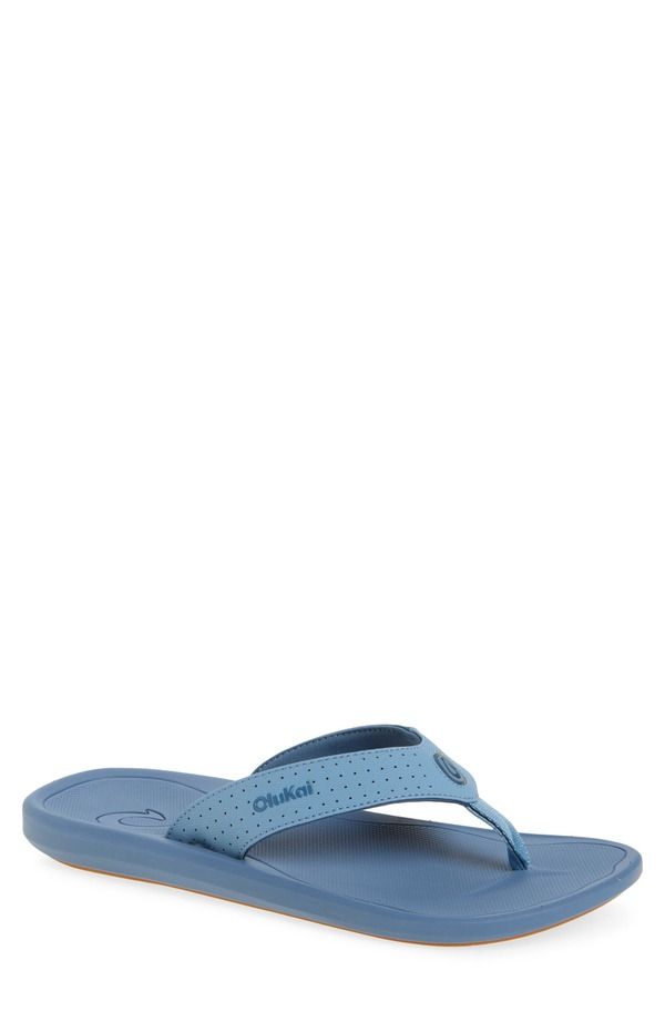 オルカイ メンズ シューズ サンダル OluKai Ki Flip Flop Blissful Blue Blue Fog ブルー