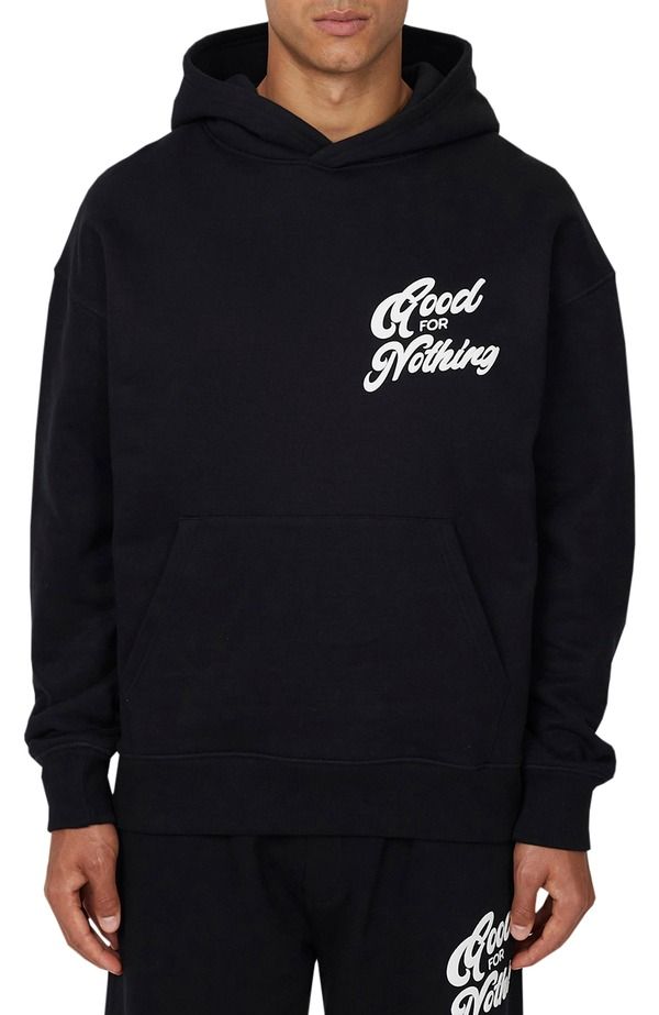 グッドフォーナッシング メンズ アウター パーカー・スウェット Good For Nothing Funk Relaxed Hoodie Black ブラック