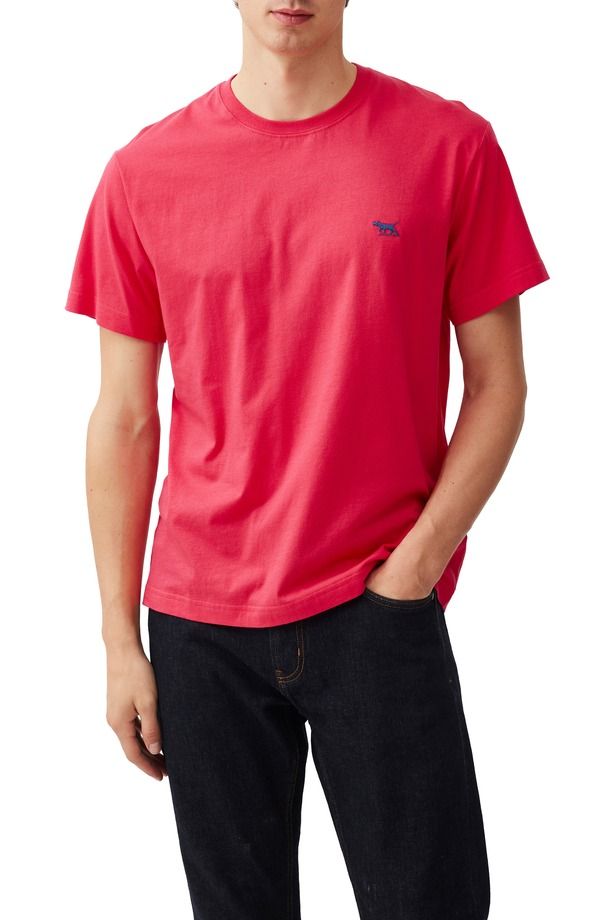ロッドアンドグン メンズ トップス Tシャツ Rodd Gunn The Gunn TShirt Electric Pink ピンク