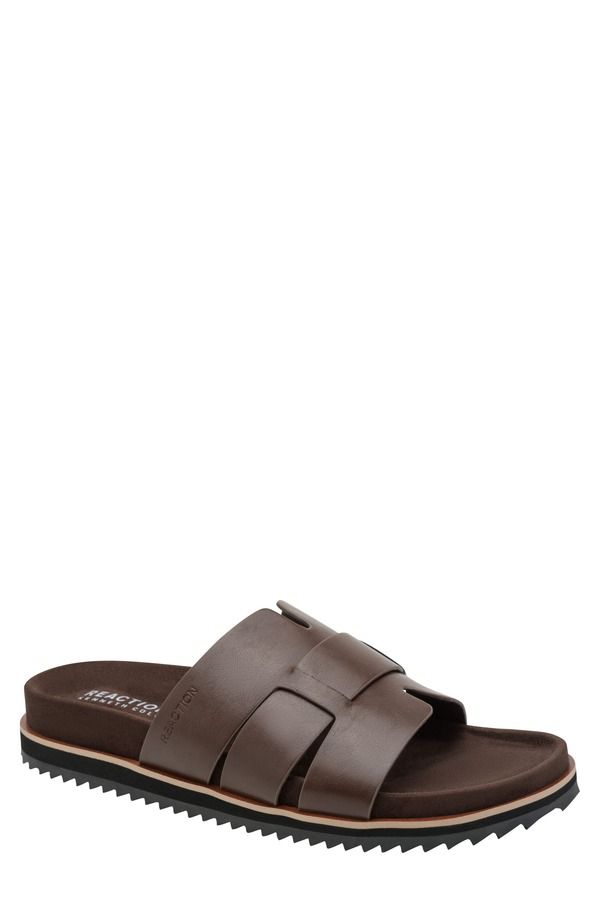 ケネスコール メンズ シューズ サンダル Kenneth Cole Reaction Calen Slide Sandal Medium Brown ブラウン
