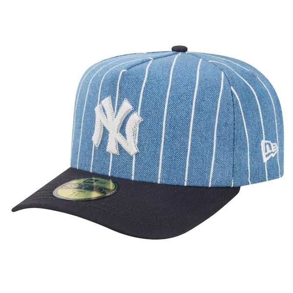 ニューエラ メンズ アクセサリー 帽子 Mens New Era BlueNavy New York Yankees Parallel AFrame 59FIFTY Fitted Hat Blue ブルー