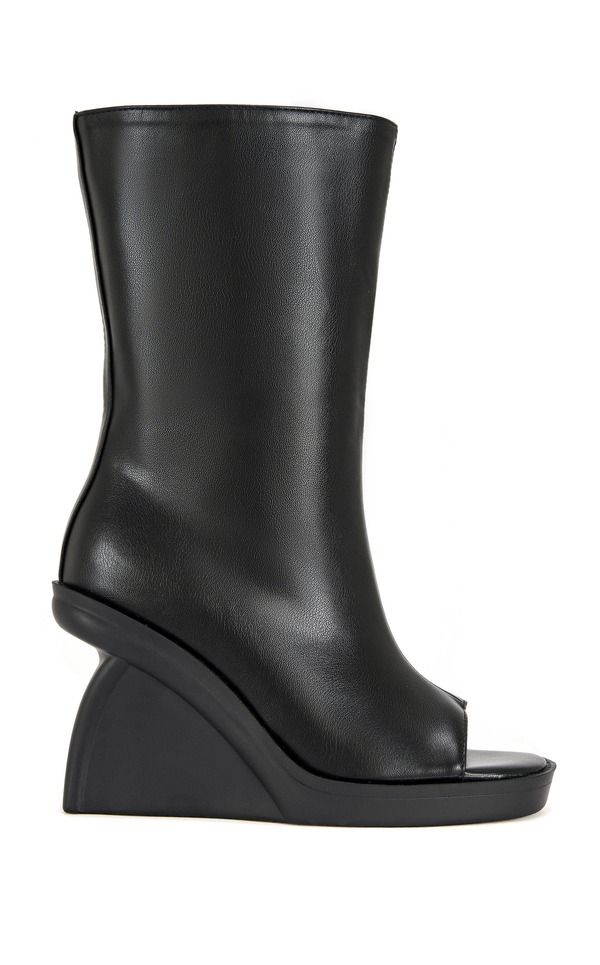 アザレア ワン レディース シューズ ブーツ・レインブーツ AZALEA WANG Nolia Wedge Bootie Black ブラック