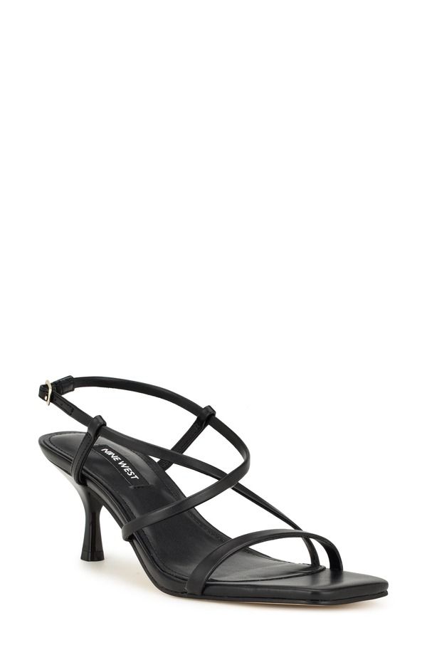 ナインウェスト レディース シューズ ヒール サンダル Nine West Haya Slingback Sandal Black ブラック