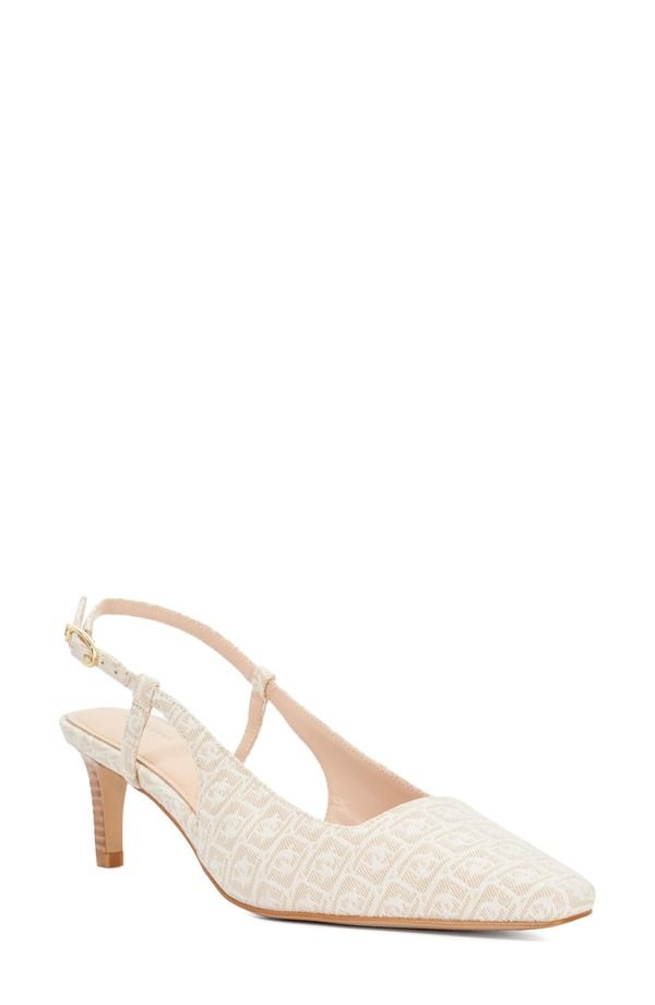 デューンロンドン レディース シューズ ヒール Dune London Dancing Slingbackitten Heel Pump Beige Ivory アイボリー