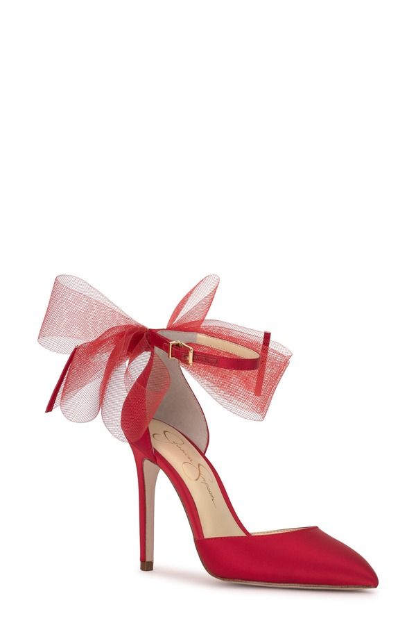 ジェシカシンプソン レディース シューズ ヒール アンクル Jessica Simpson Phindies Ankle Strapointed Toe Pump Red Muse レッド 18,855円