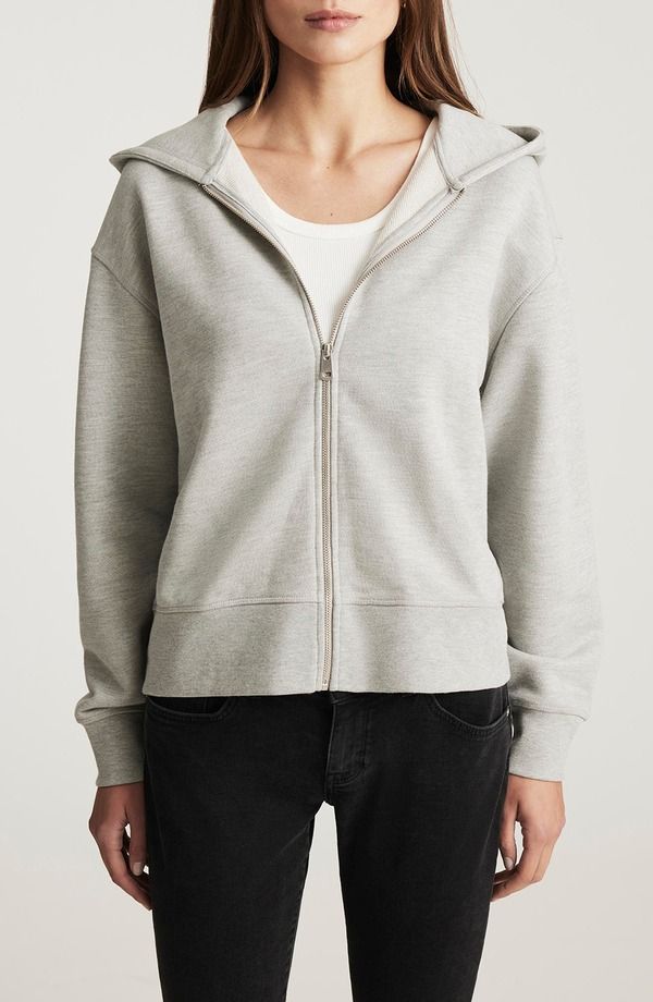 マーヴィ ジーンズ レディース アウター パーカー・スウェット Mavi Jeans Oversize Zip Hoodie Grey Melange グレー