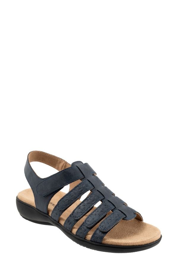 トロッターズ レディース シューズ ヒール サンダル Trotters Tiki Tool Slingback Sandal Navy ネイビー
