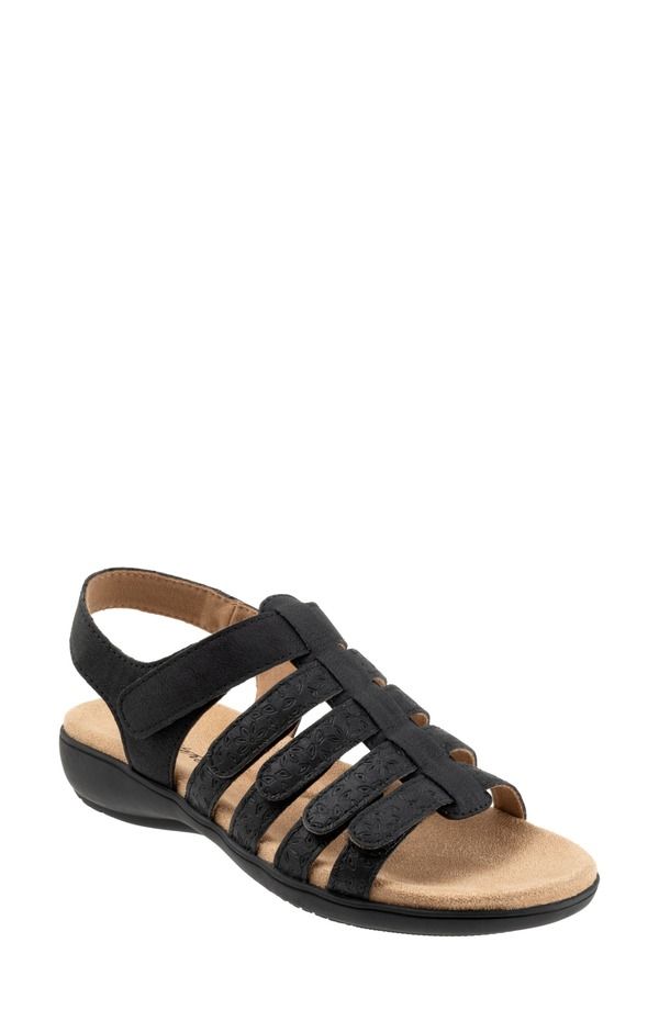 トロッターズ レディース シューズ ヒール サンダル Trotters Tiki Tool Slingback Sandal Black ブラック
