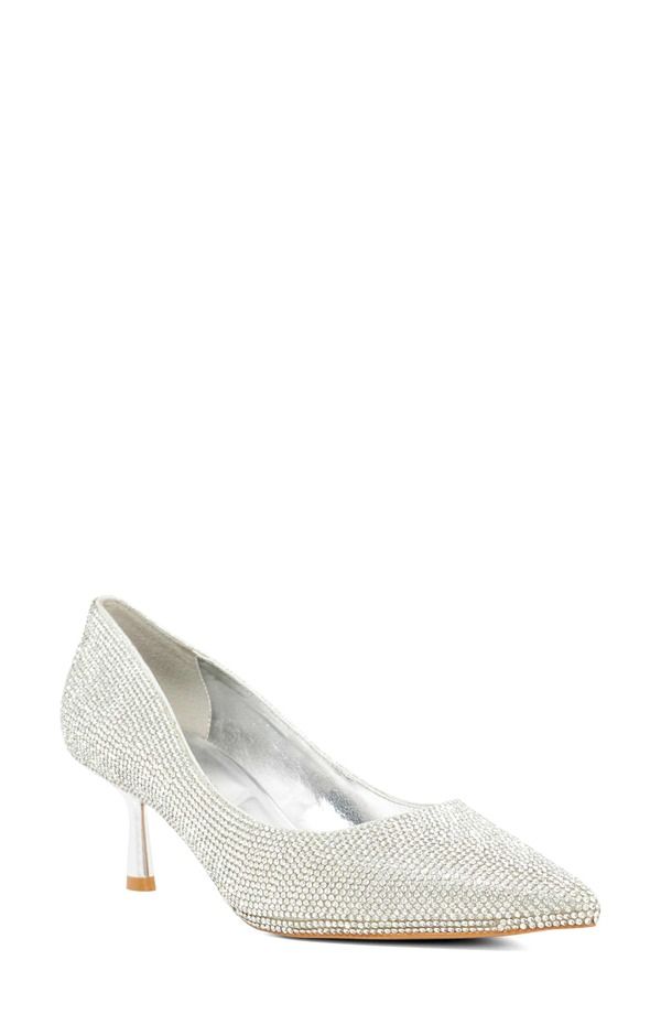デューンロンドン レディース シューズ ヒール Dune London Bellas Pointed Toe Pump Silver シルバー