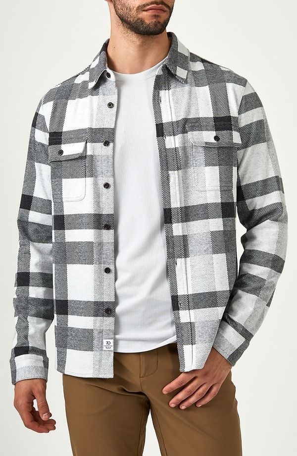 セブンダイヤモンド メンズ トップス シャツ 7 Diamonds Generations Plaid ButtonUp Shirt Ecru エクリュ 14,615円