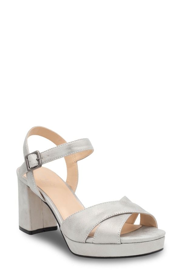 パラドックスロンドン レディース シューズ ヒール プラットフォーム サンダル アンクル Paradox London Pink Landon Ankle Straplatform Sandal Silver シルバー