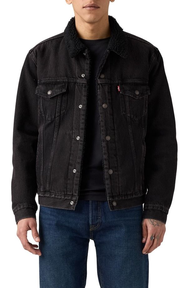 リーバイス メンズ ボトムス デニムパンツ リラックスフィット ジャケット Levis Relaxed Fit Faux Shearling Linedenim Trucker Jacket Builto Last Sherpa Trucker デニム
