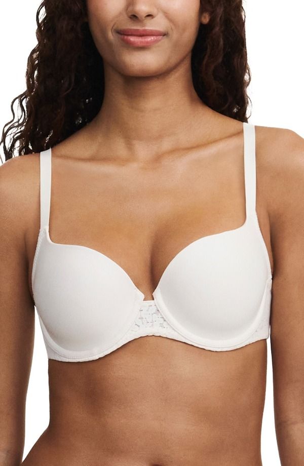 シャンテル レディース トップス Tシャツ Chantelle Lingerie Norah Sweetheart Underwire TShirt Bra Talc