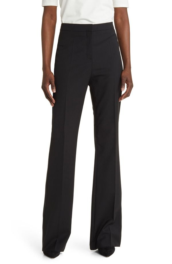 ボス レディース ボトムス レギンス パンツ ウール BOSS Tuleah Wool Flare Pants Black ブラック