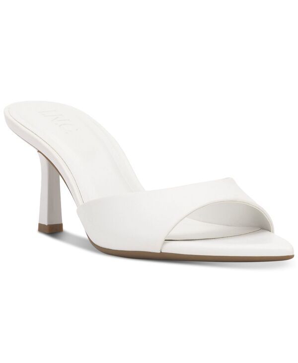【送料無料】 アイエヌシー インターナショナル コンセプト レディース サンダル シューズ Basaaria Stiletto Sandals White Smooth