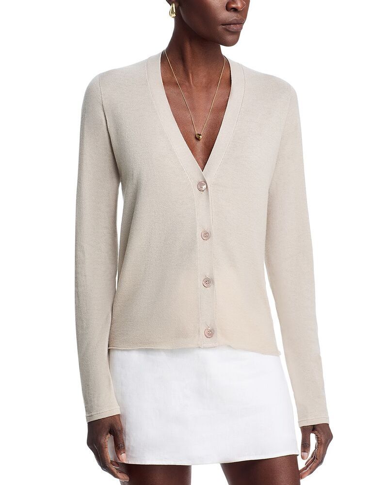 マジェスティック レディース アウター ニット・セーター Vネック カーディガン Majestic Filatures V Neck Cardigan Desert