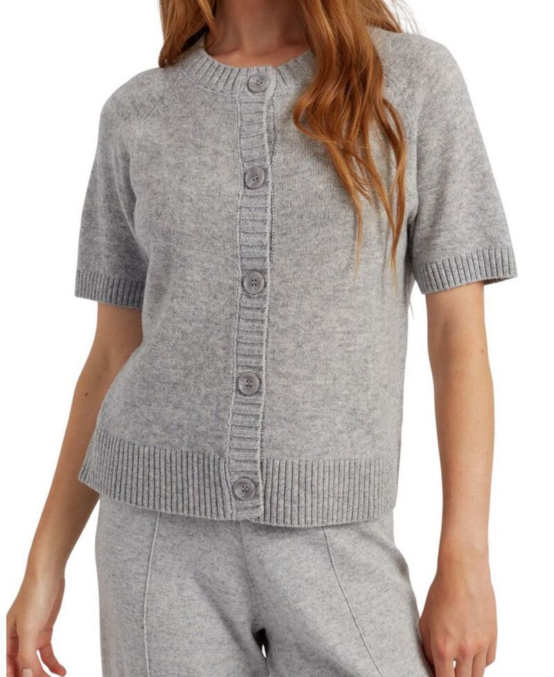 チンティアンドパーカー レディース アウター カーディガン ウール Chinti Parker Womens Wool Cashmere Light Button Cardigan Light Grey グレー