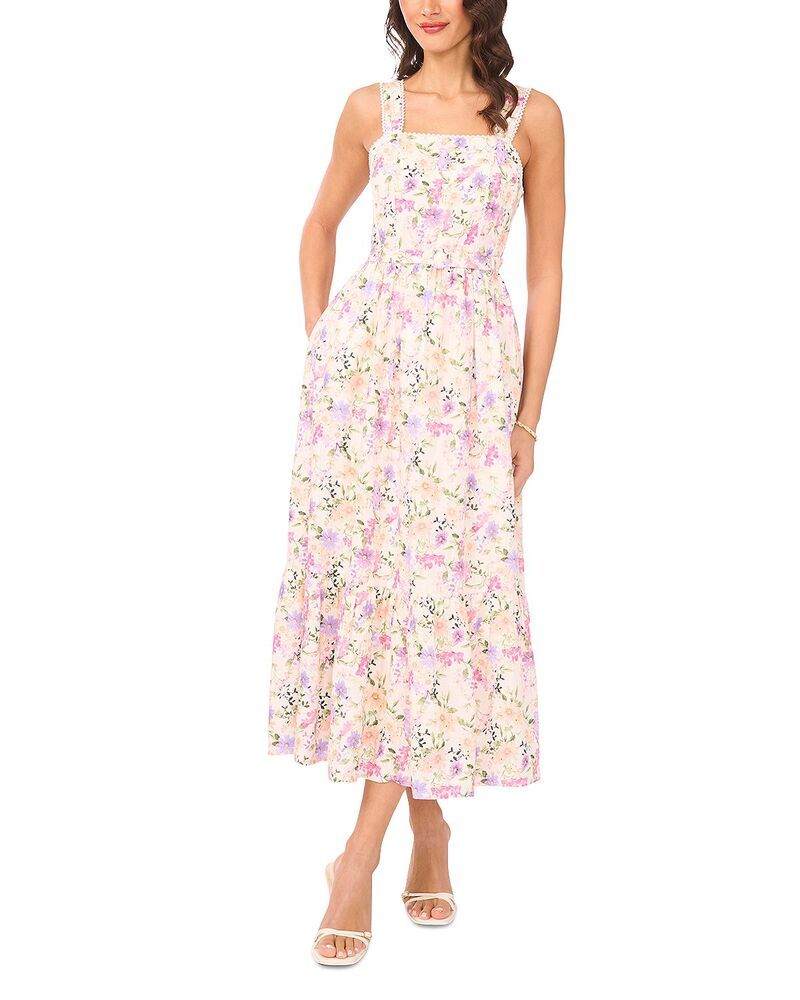 セセ レディース トップス タンクトップ ミディ シャーリング CeCe Smocked Back Midi Tank Dress New Ivory アイボリー