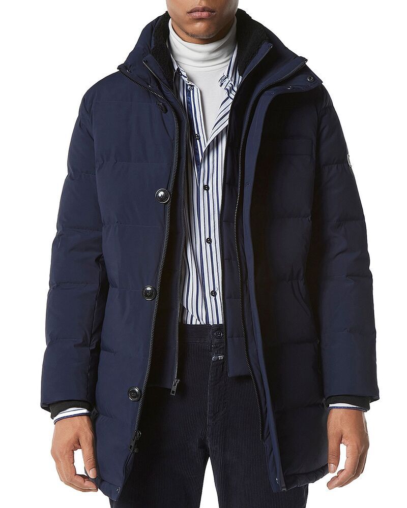 アンドリューマーク メンズ アウター パーカー・スウェット レギュラーフィット キルティング ダウン Andrew Marc Shelton Cool Touch Regular Fit Quiltedown Parka with Removable Shea