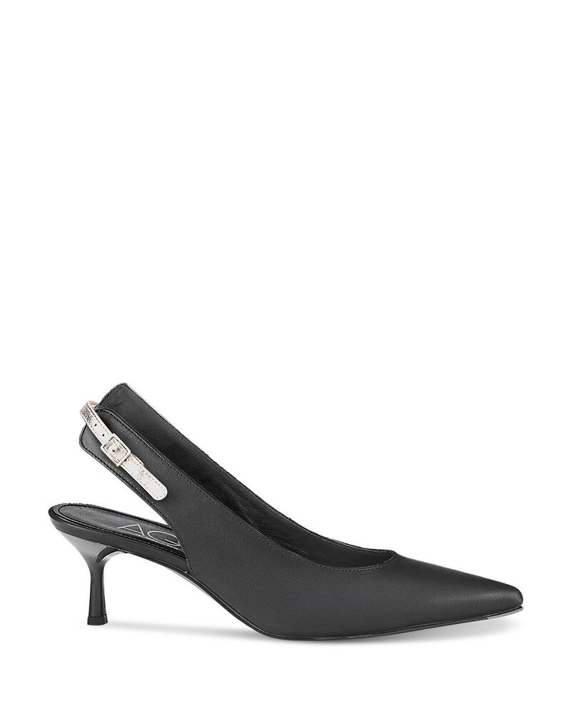 エージーエル レディース シューズ サンダル レザー AGL Womens Leather Slingback Sandals NeroSandy