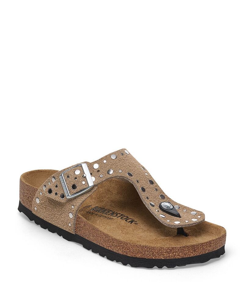 ビルケンシュトック レディース シューズ サンダル Birkenstock Womens Gizeh Rivets Thong Sandals Beige ベージュ