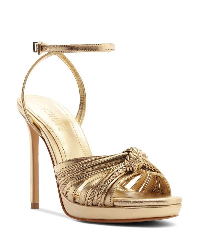シュッツ レディース シューズ サンダル SCHUTZ Womens Gaya Knotted Sandals Platina