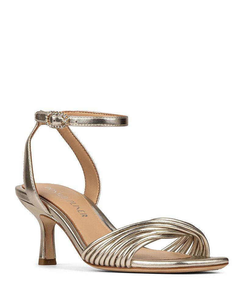 ドナルドプリネール レディース シューズ サンダル レザー Donald Pliner Womens Ilya Leather Dressandals Platinum