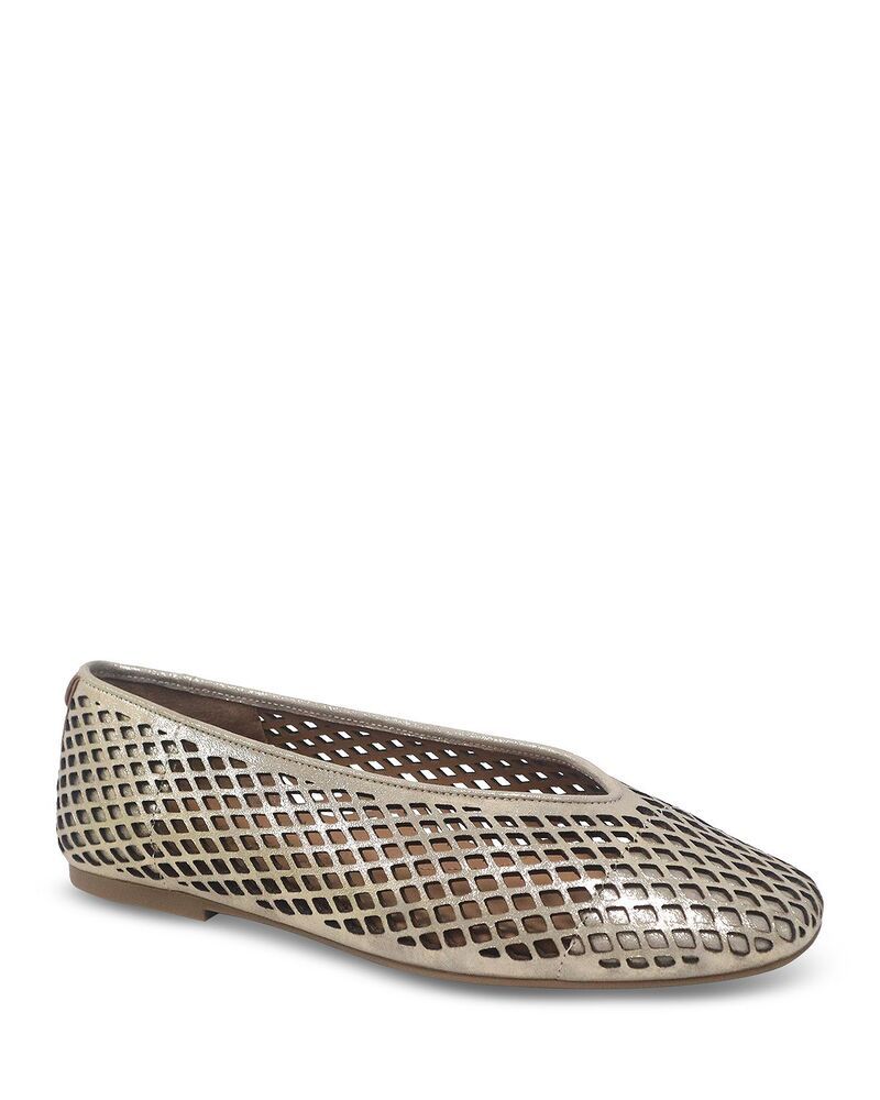 ケネスコール レディース シューズ パンプス レザー Gentle Souls by Kenneth Cole Womens Willow Perforated Leather Ballet Flats Graveleather