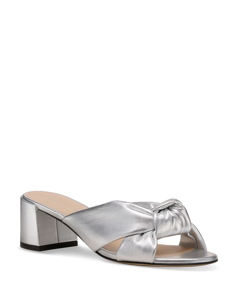 スチュアート ワイツマン レディース シューズ サンダル ヒール Stuart Weitzman Womensoplaya 50 Block Heel Sandalsilver シルバー