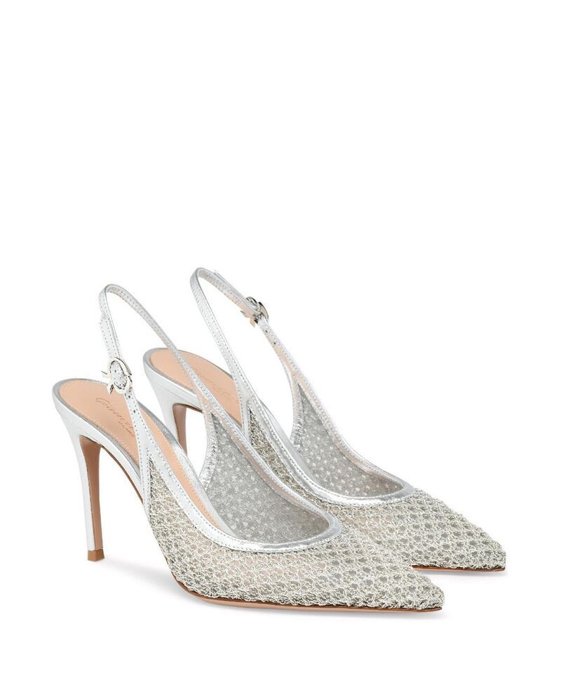 ジャンヴィト ロッシ レディース シューズ パンプス Gianvito Rossi Womens Nikki Pumpsilver Fabric シルバー