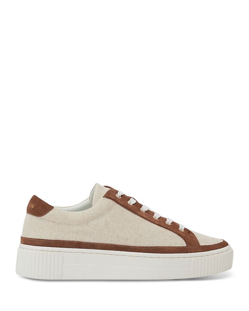 レイス レディース シューズ スニーカー REISS Womens Low Top Sneakers NaturalTan タン