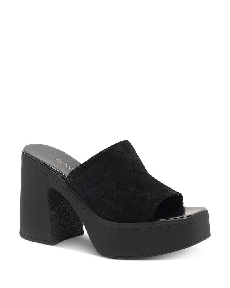フリーピープル レディース シューズ サンダル プラットフォーム Free People Womens Zoe Platform Sandals Black Tide ブラック