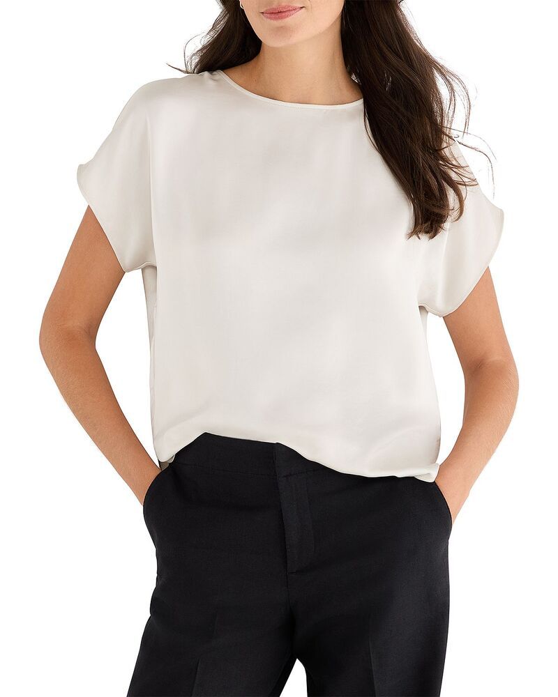 ニックプラスゾーイ レディース トップス Tシャツ NICZOE Day Gloss Woven Tee Coconut