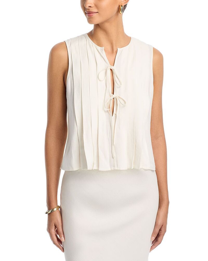 レイルズ レディース トップス シャツ Rails Aja Tie Frontop Ivory アイボリー