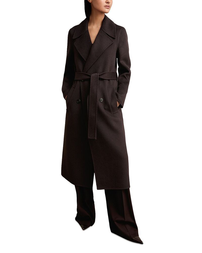 レイス レディース アウター コート プチ REISS Petites Rene Double Breasted Coat Aubergine オーバージーン