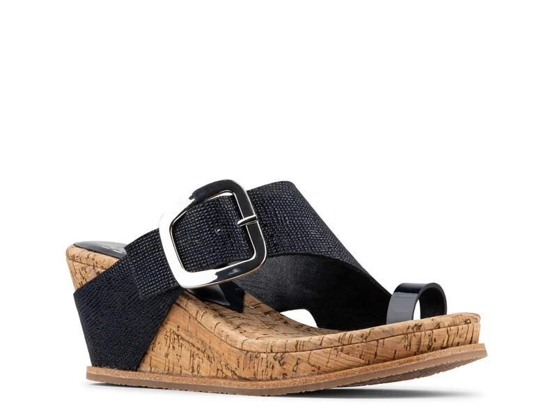 ドナルドプリネール レディース シューズ サンダル Donald PlinerGyerbkl Wedge Sandal Navy ネイビー