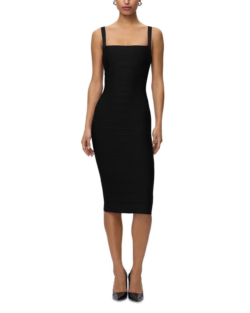 エルベレジェ レディース トップス ワンピース Herv Lger Neri Bandage Dress Black ブラック