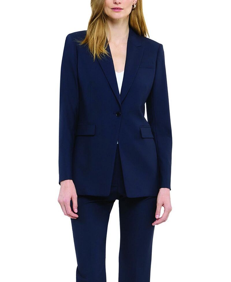 アナザー トゥモロー レディース アウター ジャケット・ブルゾン Another Tomorrow Single Button Jacket Navy ネイビー