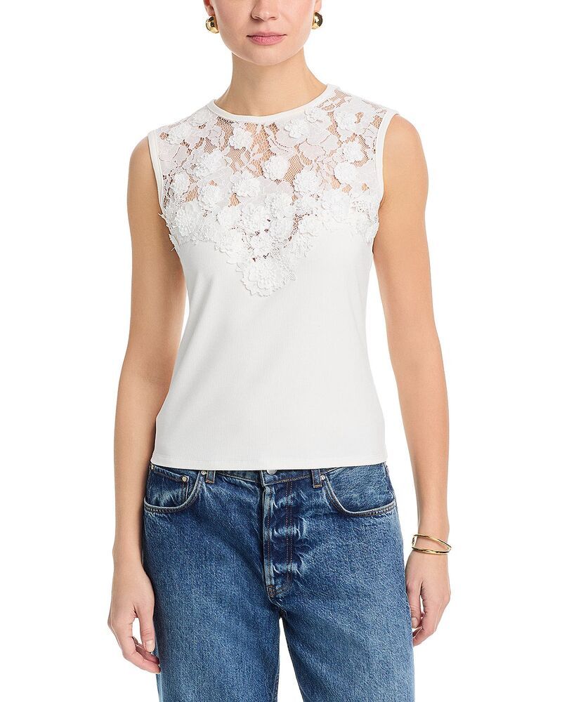 ジェネレーションラブ レディース トップス シャツ レース Generation Love Trina 3D Lace Top White ホワイト