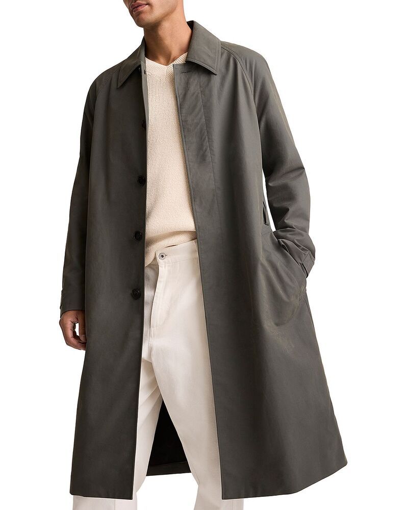 ヴィンス メンズ アウター コート Vince Single Breasted Trench Coat Slate スレート