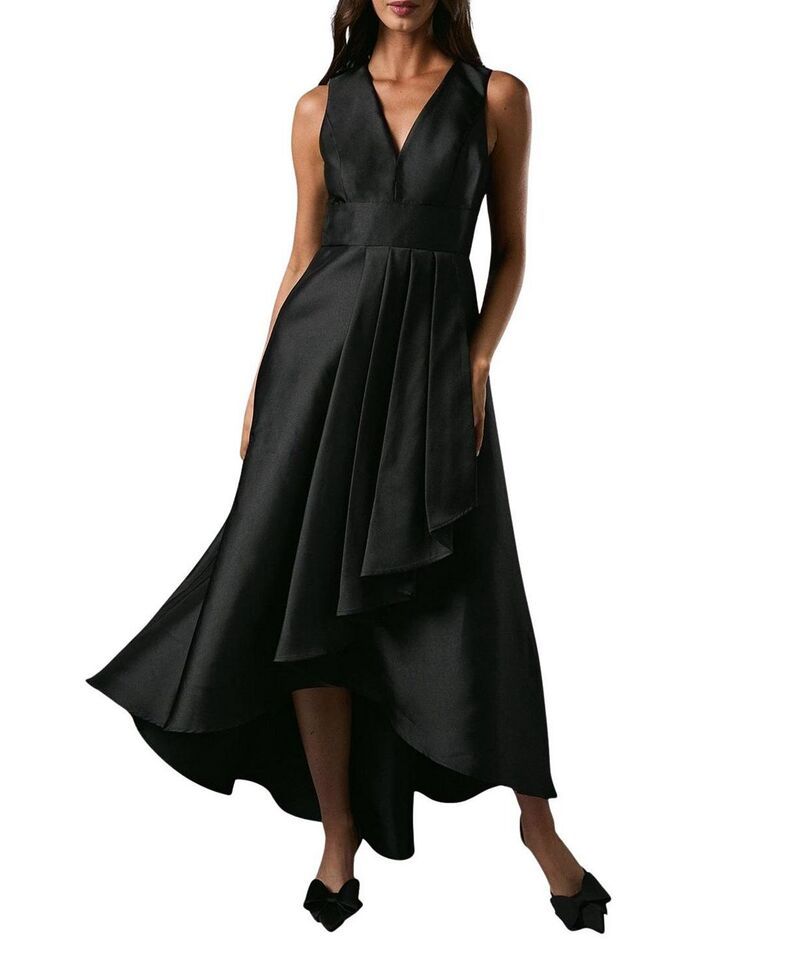 コースト レディース トップス ワンピース ノースリーブ マキシ Coast Sleeveless Plunge Waterfall Maxi Dress Black ブラック
