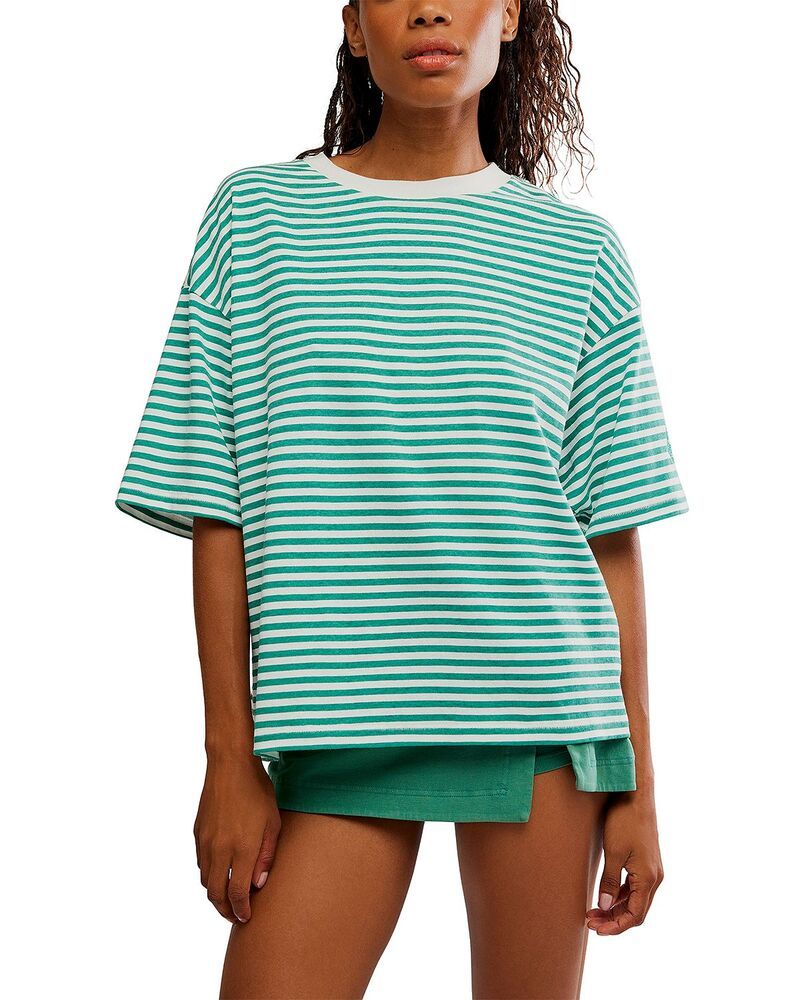 フリーピープル レディース トップス Tシャツ Free People Stripe Tackle Tee Court Stripe ストライプ