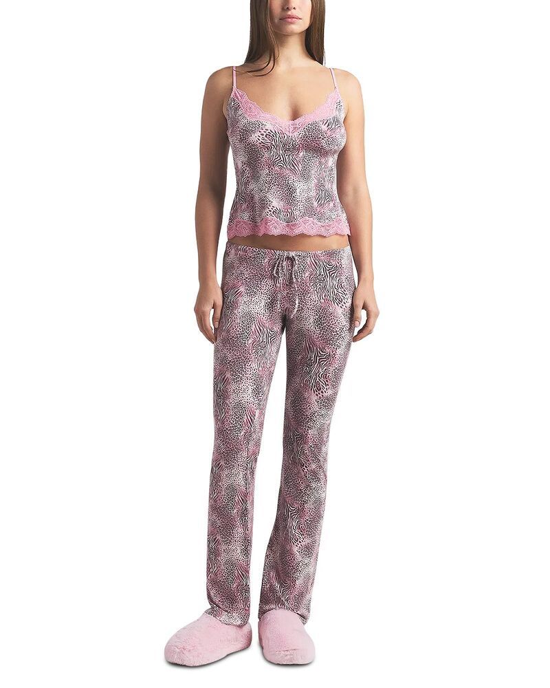 スキムズ レディース ボトムス カジュアルパンツ プリント SKIMS Printed Camisole Pantsleep Set Bloomini