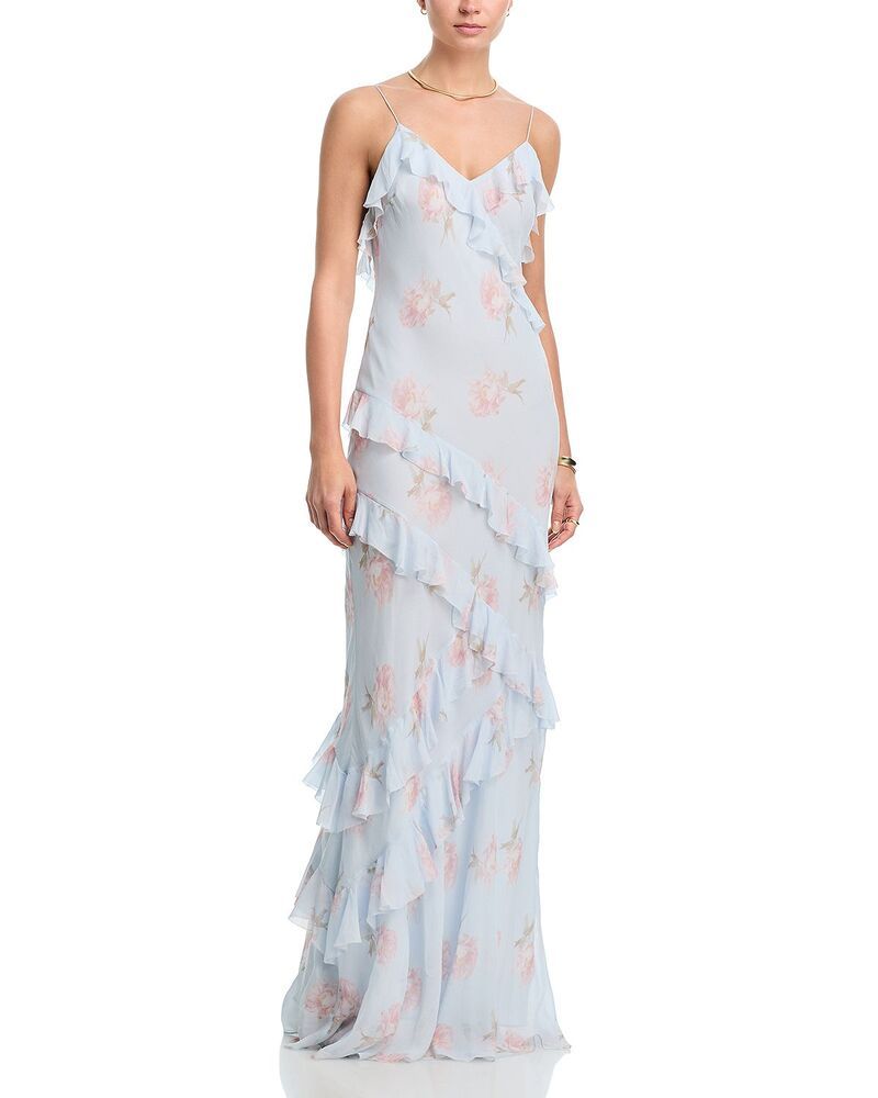 ラブスハックファンシー レディース トップス ワンピース マキシ LoveShackFancy Rialto Maxi Dress Blue Roan ブルー