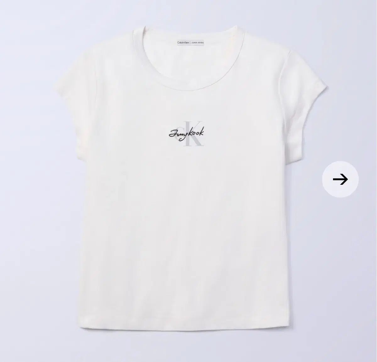Calvin Klein カルバン・クライン ジョングク(JUNGKOOK・JK・グク) 半袖 Tシャツ 白 Sサイズ