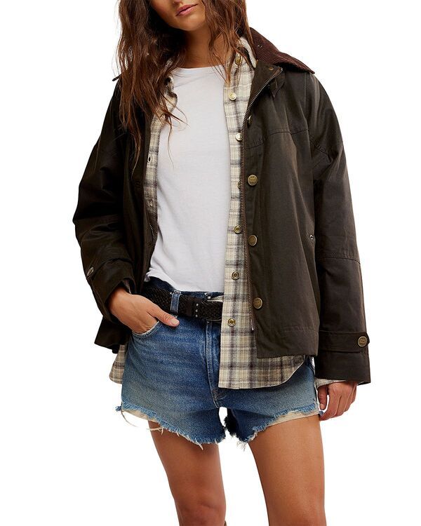 フリーピープル レディース アウター ジャケット・ブルゾン Free People Cori Waxed Jacket Olive オリーブ